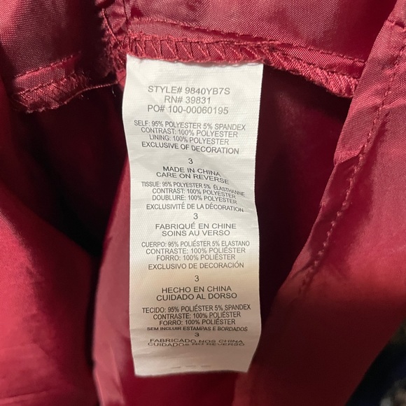 Sequin Hearts red cold shoulder high/low hem dress. - Picture 15 of 15